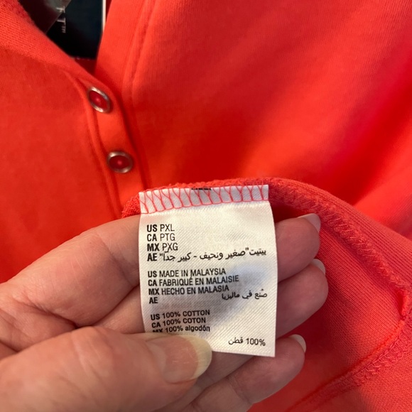 Karen Scott 3/4 Sleeve Henley Top Sz PXL NWT - Picture 4 of 5